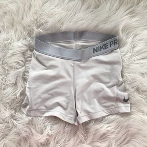 White Nike pro spandex